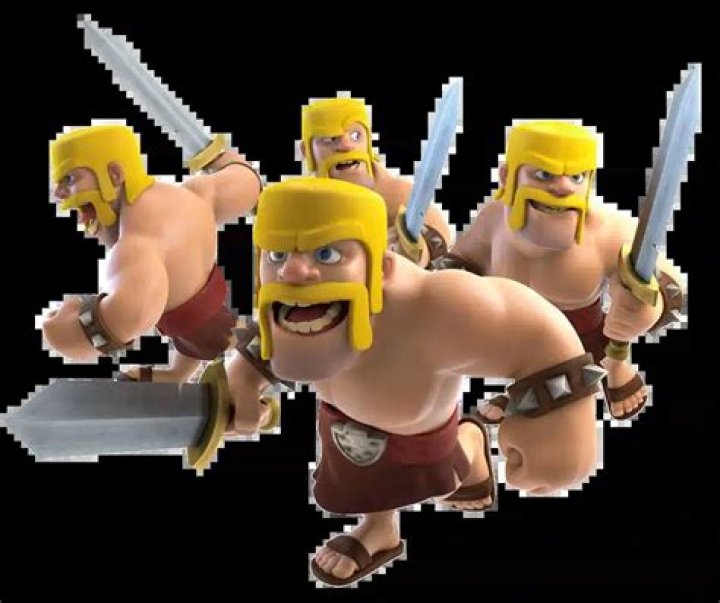 A dead Barbarian in Clash Royale
