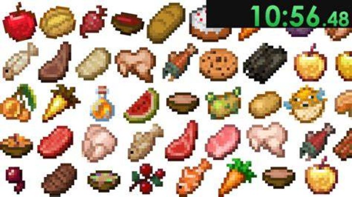 All food in Minecraft.