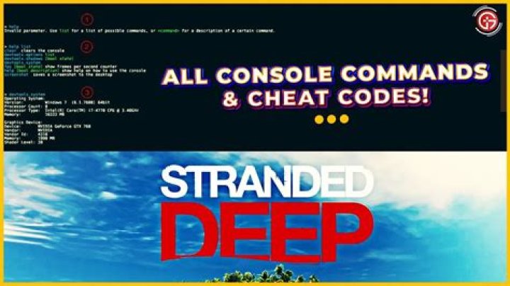 All Stranded Deep Cheats/Console Commands