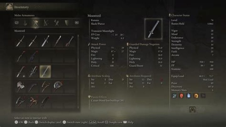 best katana elden ring