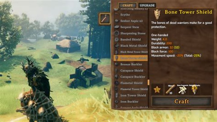 bone tower shield craft make get valheim