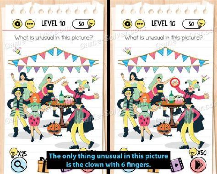 Brain Test Level 10 Answers