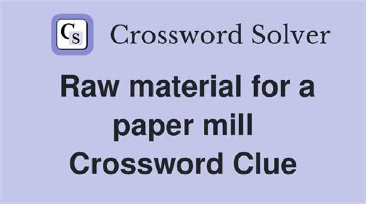 Breadmaker's raw material crossword clue answer