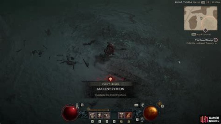 Completing the Ancient Syphon event fast in Diablo 4