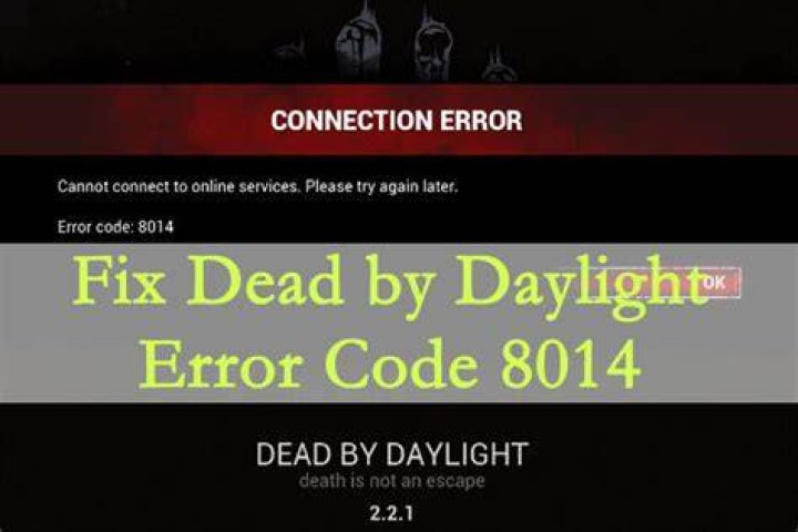 Dead by Daylight Error Code 8018