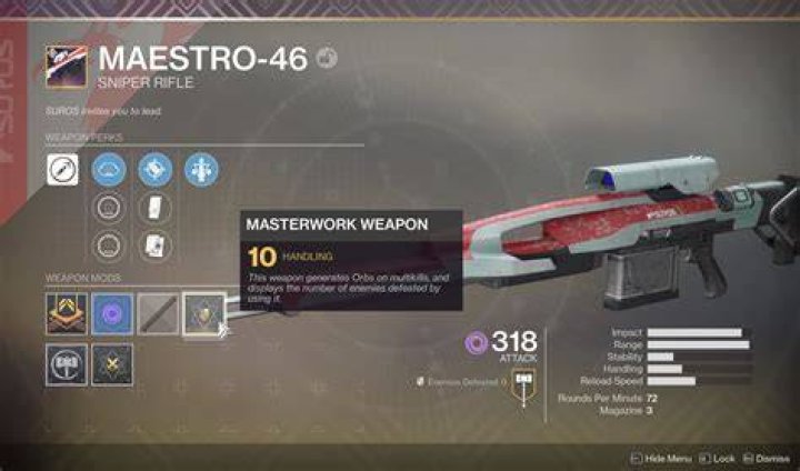 Destiny 2 Masterwork Weapons