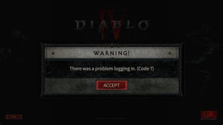Diablo 4 Code 7 Error Fix: 