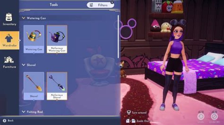 Disney Dreamlight Valley Tool Skins in the item shop