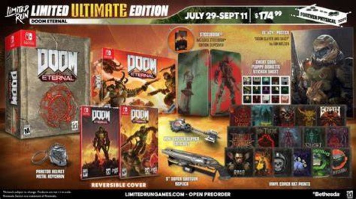 Doom Eternal Switch Launch Detailed; Includes Collectors Edition
