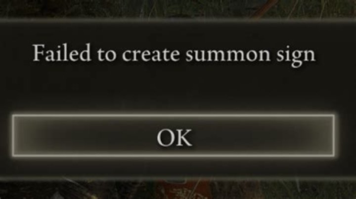 Elden Ring Failed to Create Summon Sign Error Fix