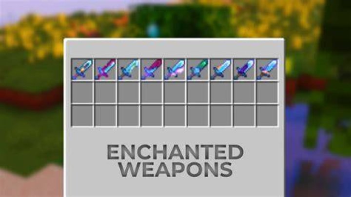 Enchanted Weapons in Minecraft