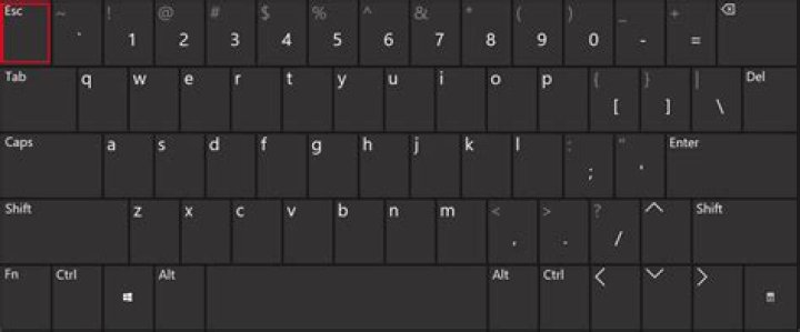Esc Key on Keyboard.