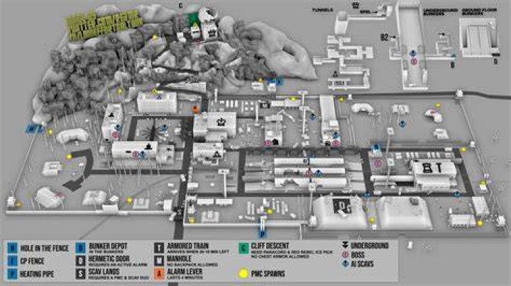 Escape from Tarkov Reserve Map Guide