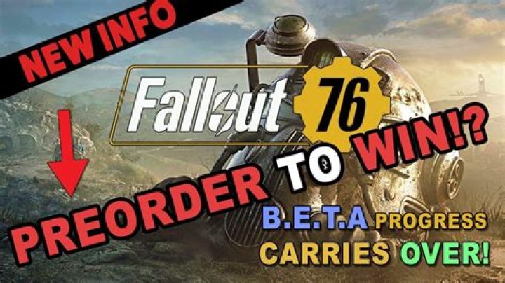 
Fallout 76 Beta Will Be The Full Game With Progress That Carries Over