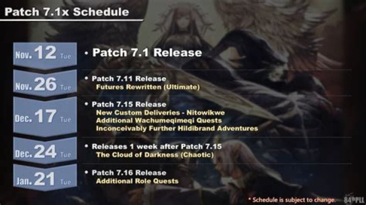 FFXIV update 6.1 patch Release Date