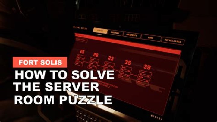Fort Solis Server Puzzle Solution: How to Solve the Server Room Puzzle