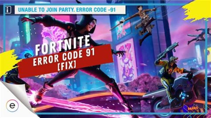 Fortnite Error Code 91 Fix