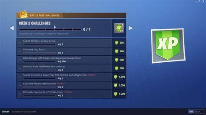 fortnite week two challenges season OG