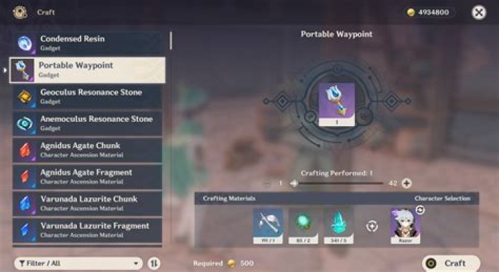 Genshin Impact Portable Waypoint