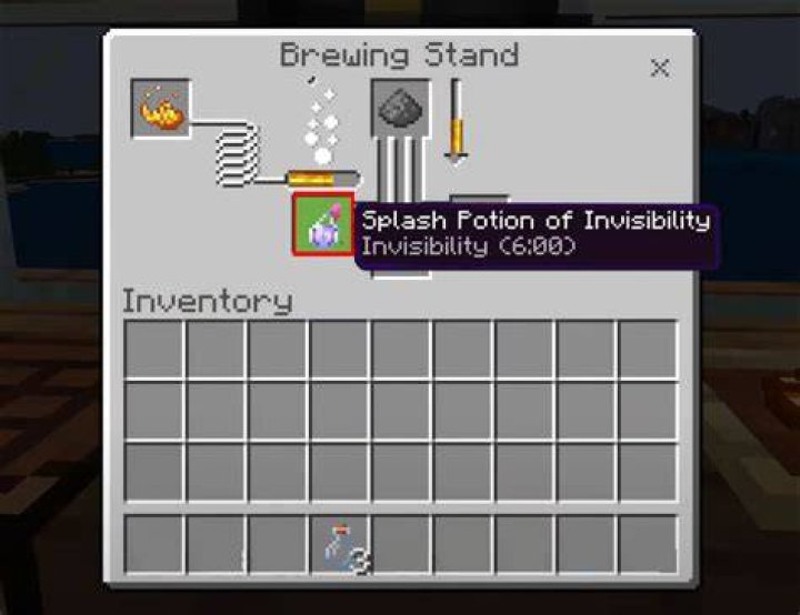 how to brew splash potion of weakness in minecraft