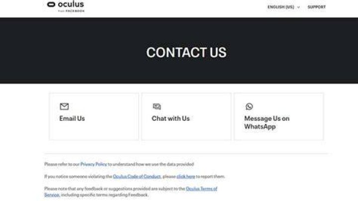 how to contact oculus support ticket
