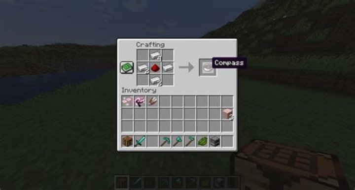 how to craft compass minecraft