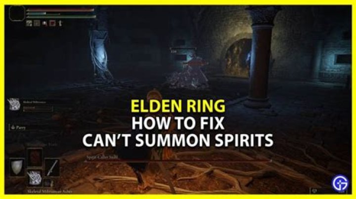How To Fix Can't Summon Spirits In Elden Ring