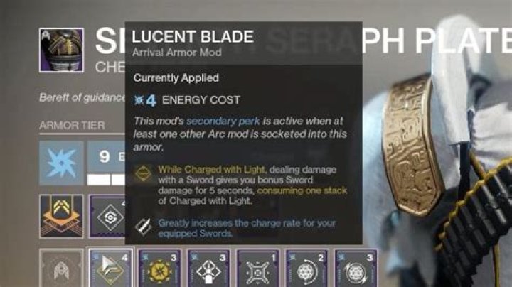How to get the Lucent Blade mod in Destiny 2