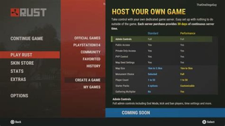 How to Host a Private Server in Rust Console Edition?