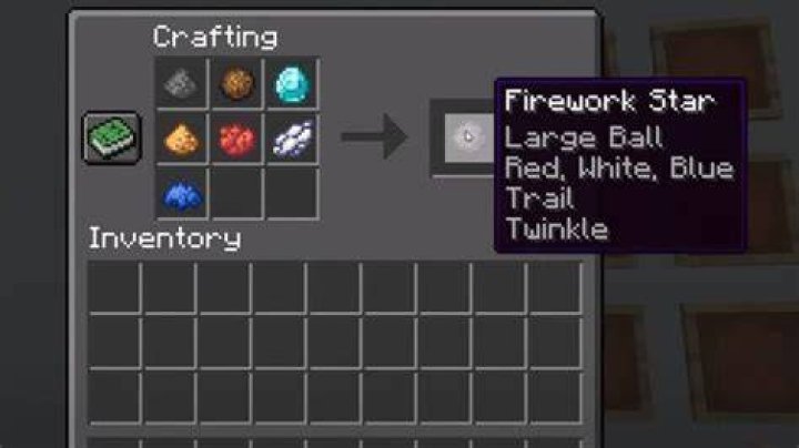 How to make and use a Firework Star in Minecraft