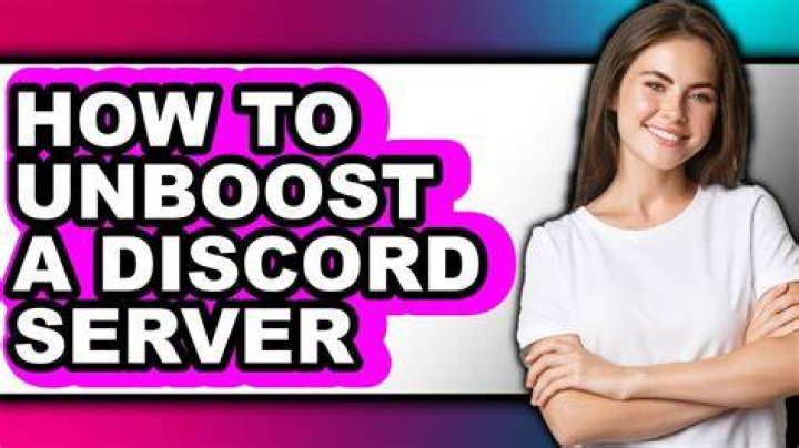 how to unboost a discord server