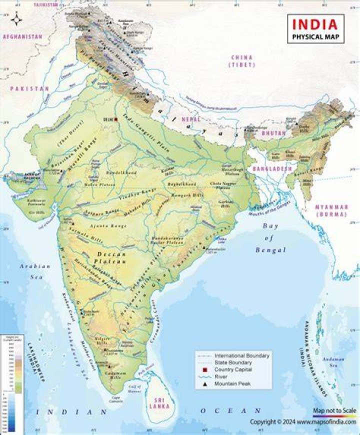 India Physical Map Quiz
