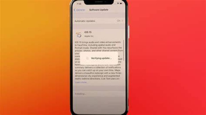 iOS 15 failed verification