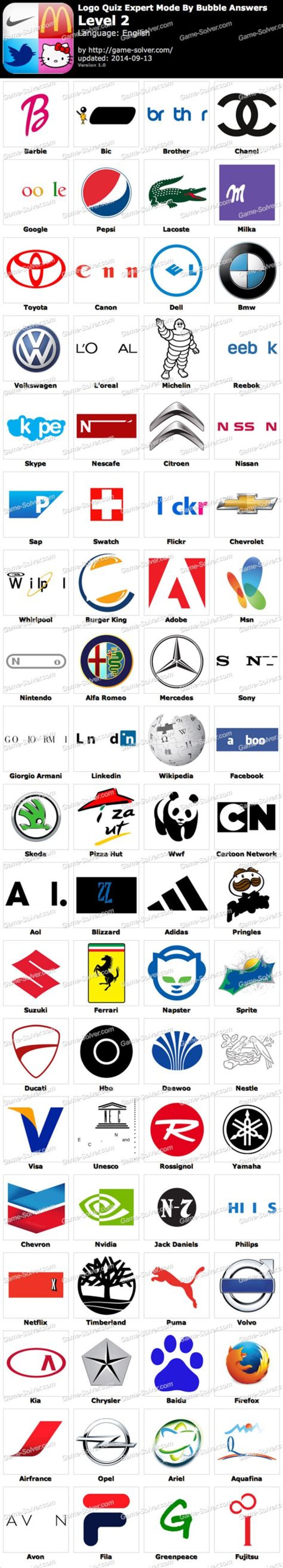 Logo Quiz Expert Mode Bubble Level 13 Logo Quiz Expert Mode Bubble Level 13