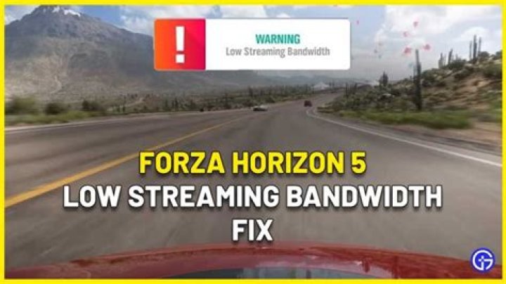 Low Streaming Bandwidth Forza Horizon 5 FIX