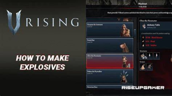 make explosives v rising