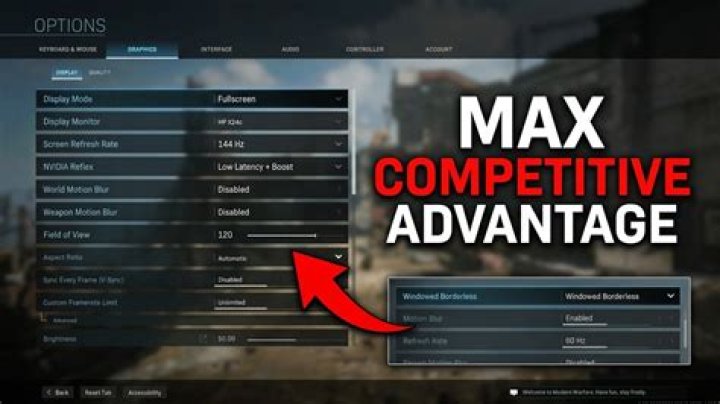 Modern Warfare 2019 Best Settings