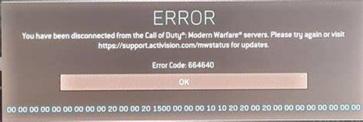 modern warfare error code 664640 how to fix