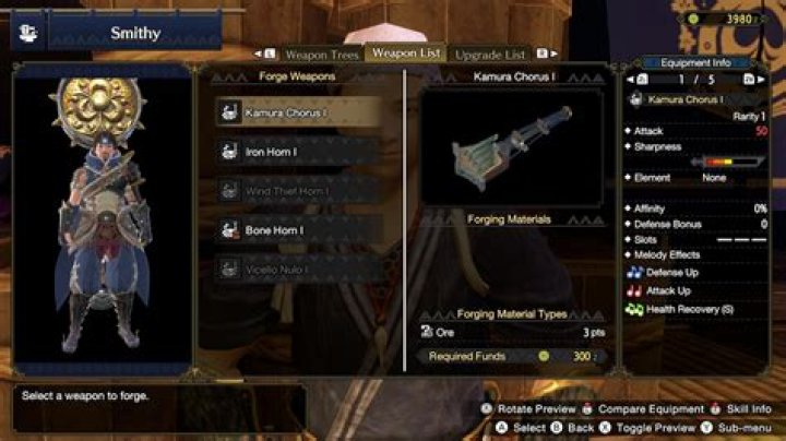 
Monster Hunter Rise: How to Forge Weapons