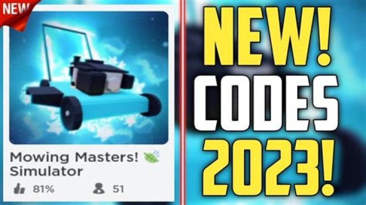 Mowing Masters Simulator Codes