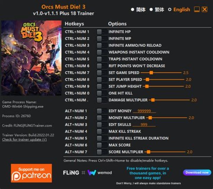 Orcs Must Die 2 PC Cheats