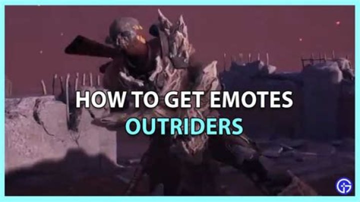  Outriders Emotes