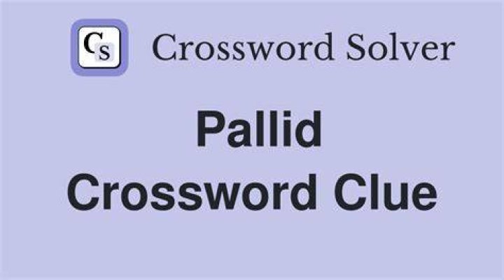 Pallid – Crossword Clue