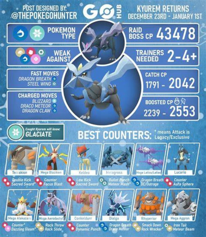 
Pokémon GO Kyurem Raid Guide – The Best Counters