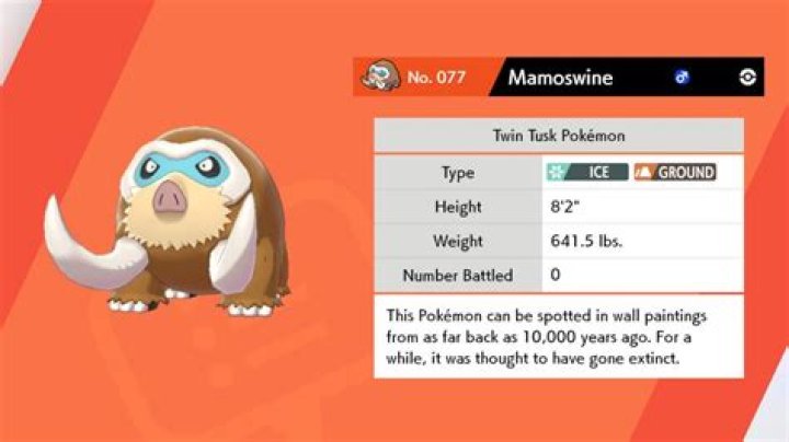 Pokémon Sword & Shield: How To Evolve Piloswine Into Mamoswine | Rare Evolution Guide
