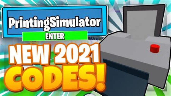 Printing Simulator Codes Roblox