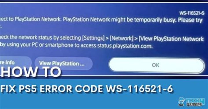 PS5 Error Code CE-107891-6