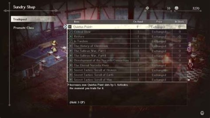 Quietus Points, Explained – Triangle Strategy