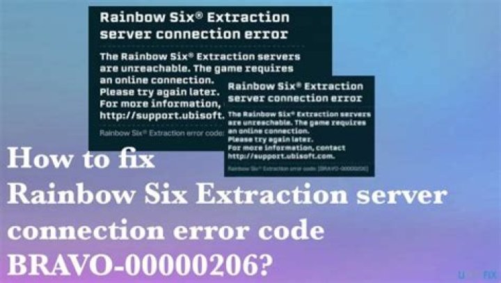 Rainbow Six Extraction 'Server Connection Error' BRAVO-00000206 fix