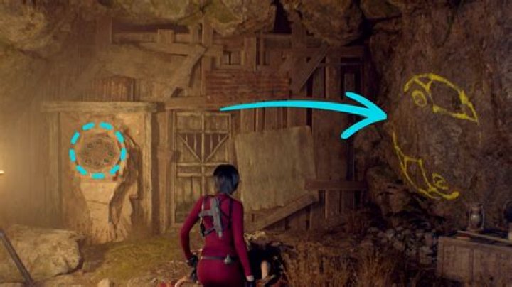 RE4 Remake Separate Ways Cliff Blue Medallion Location 1